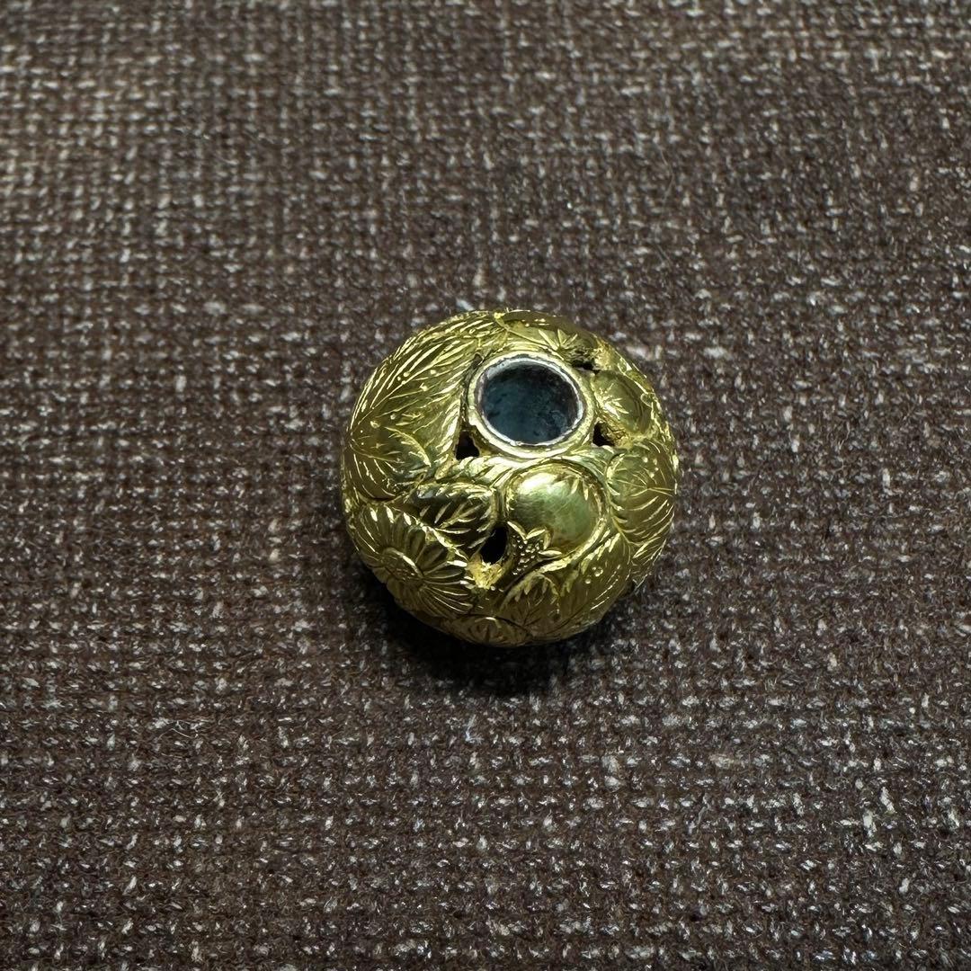 金緒締　緒締　玉　金工　工芸品　江戸　骨董古美術