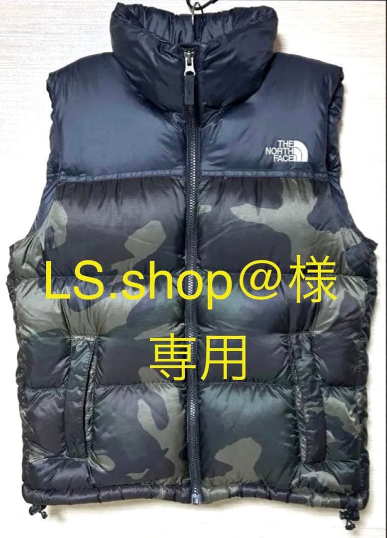 ノースフェイス ヌプシ ダウンベスト 迷彩/カモフラ ND91409