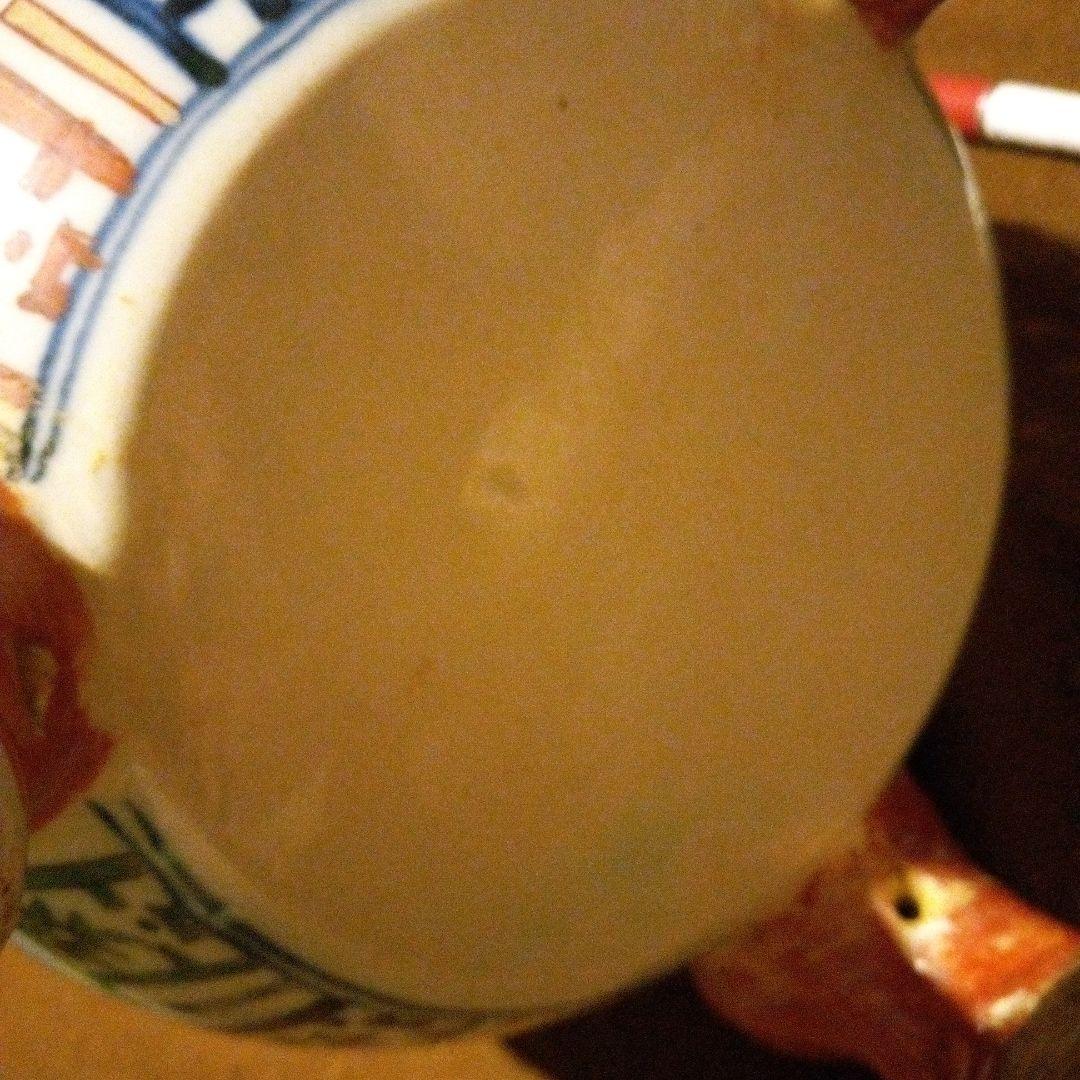 中国陶磁器　明万歴赤絵　三足香炉