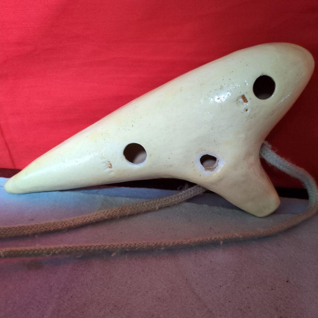 陶器製オカリナ C-D-E-F-G-A 音階★ケース付き