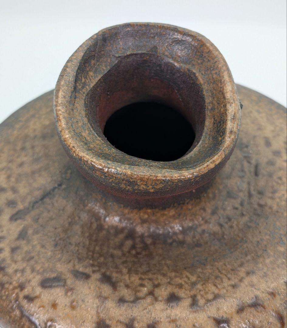 備前焼 古備前写変形花入 花器 フラワーベース 花瓶 置物 華道具 茶道具 蹲壺