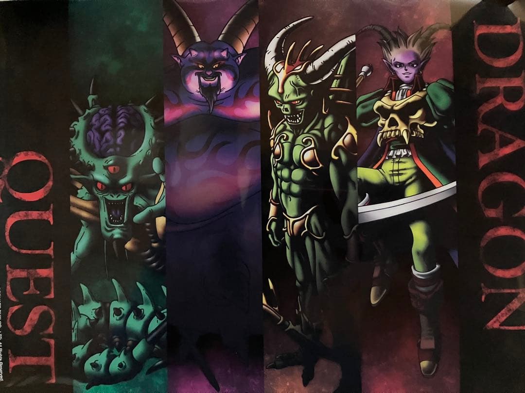 【激レア】ドラゴンクエスト　歴代ボスキャラ　クリアファイル　鳥山明