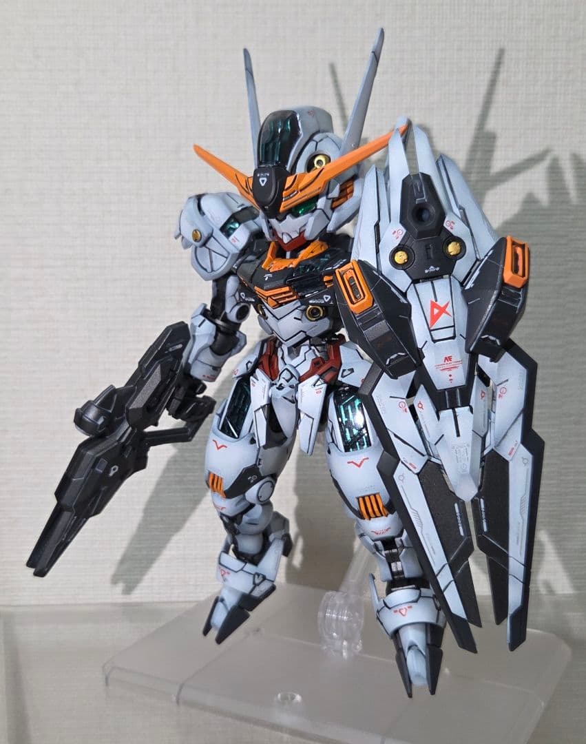 MGSD ガンダムエアリアル　全塗装　ニューガンダム風 完成品