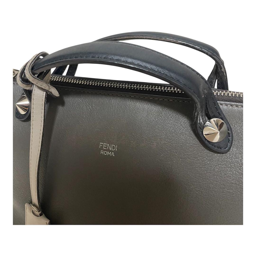◆FENDI◆フェンディ バイザウェイ ミディアム ショルダーバッグ グレー