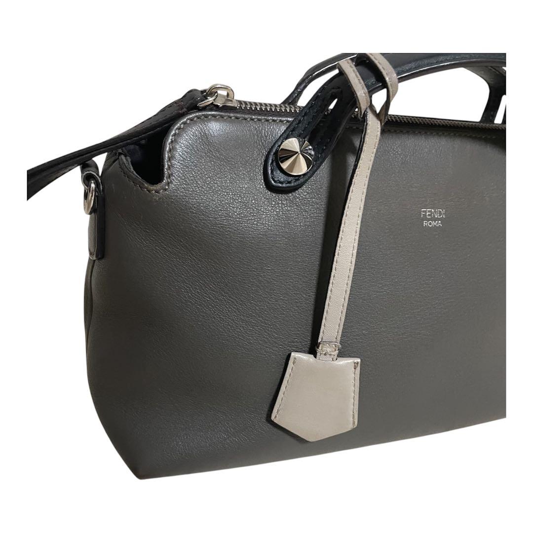 ◆FENDI◆フェンディ バイザウェイ ミディアム ショルダーバッグ グレー
