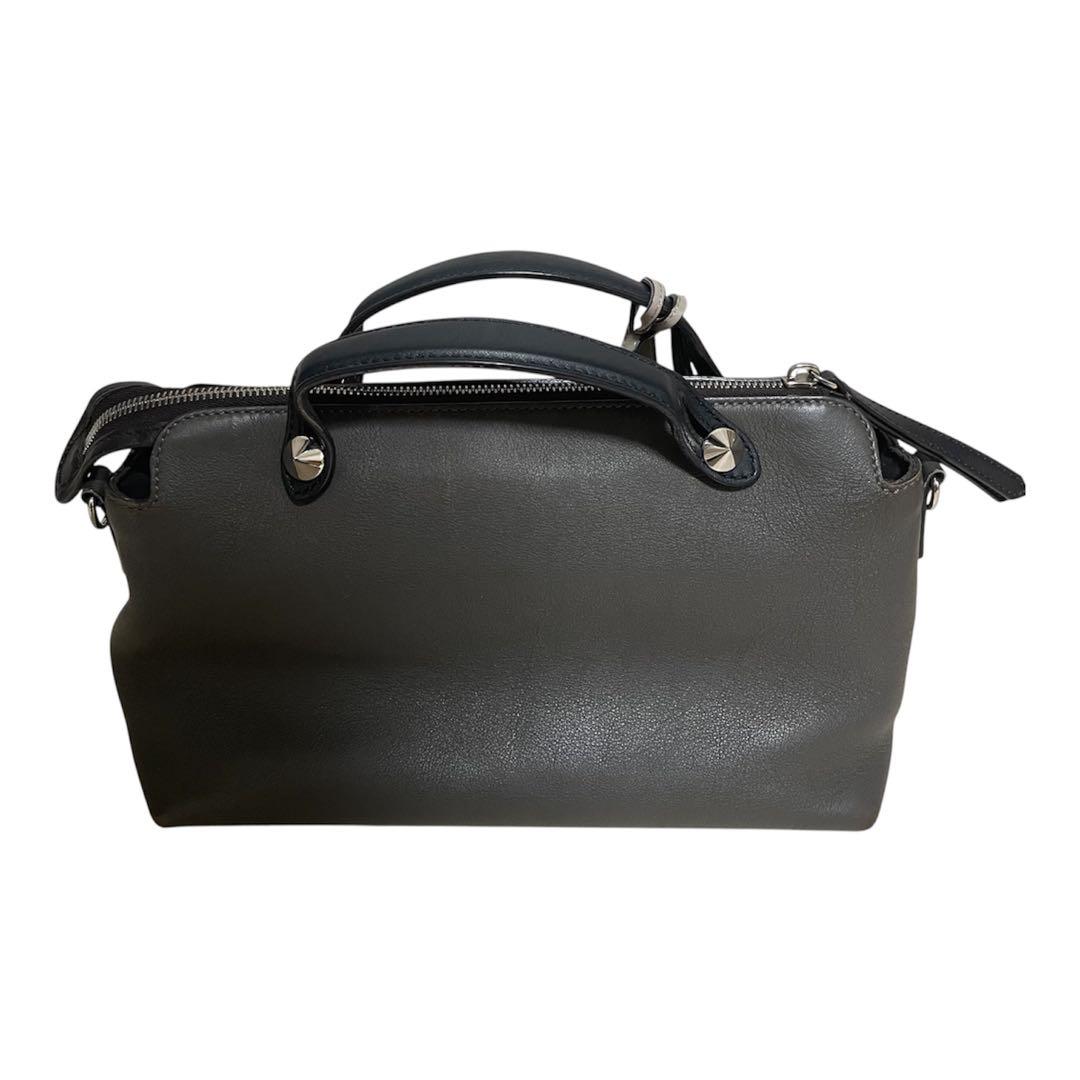 ◆FENDI◆フェンディ バイザウェイ ミディアム ショルダーバッグ グレー