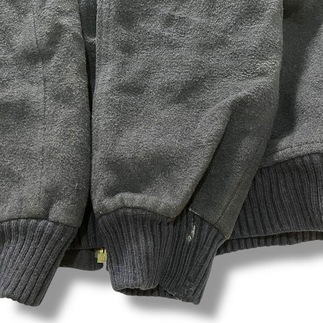 80s Burberrys ウール ボンバージャケット ネイビー ヴィンテージ