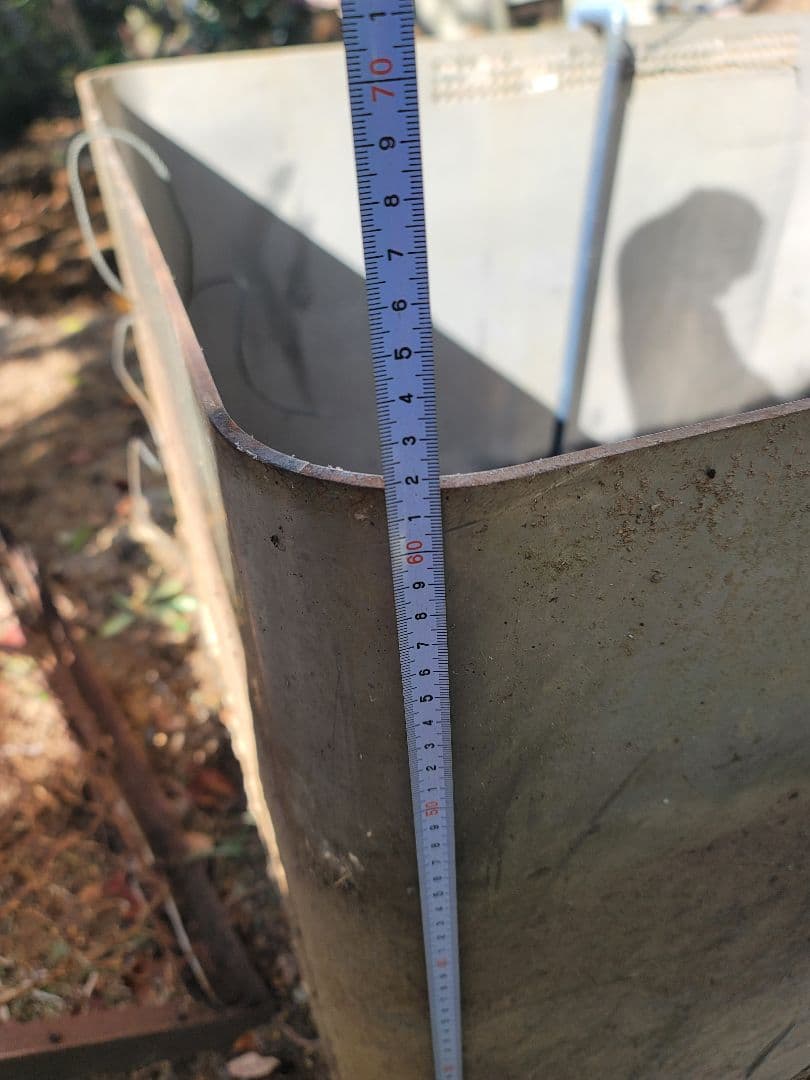 大型ステンレス水槽 排水口付き