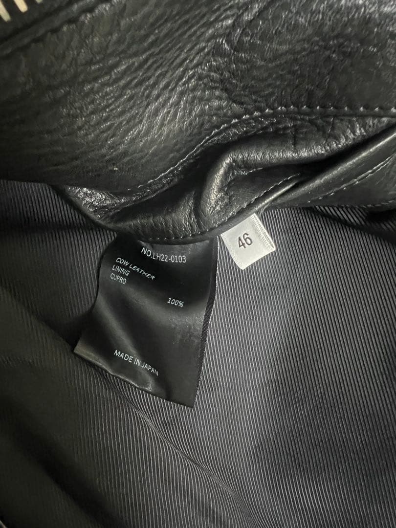 【美品、最終値下げ】リチウムオム　レザージャケット サイズM