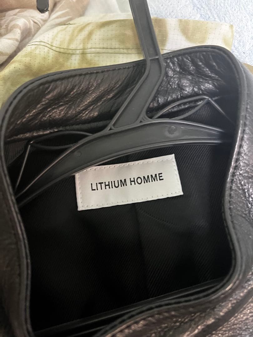 【美品、最終値下げ】リチウムオム　レザージャケット サイズM