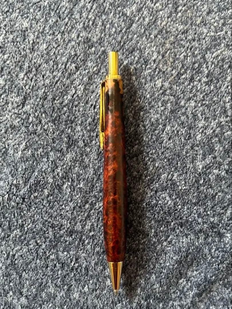 工房金木犀　【極上杢】花梨紅白　シャープペン