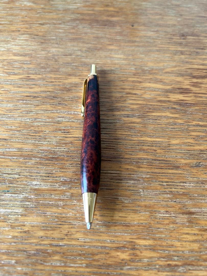 工房金木犀　【極上杢】花梨紅白　シャープペン