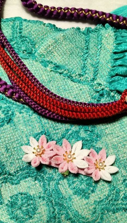 桜_kaa040508　銀通し、振袖、長襦袢、帯、小物フルセット