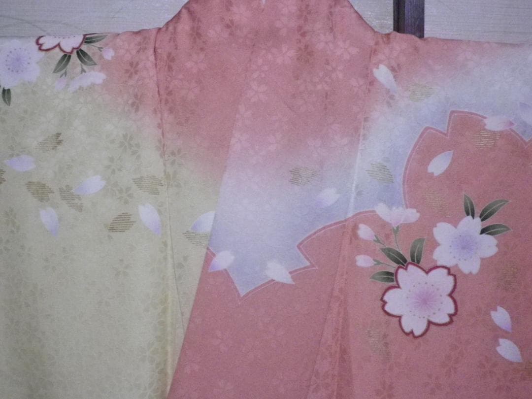桜_kaa040508　銀通し、振袖、長襦袢、帯、小物フルセット