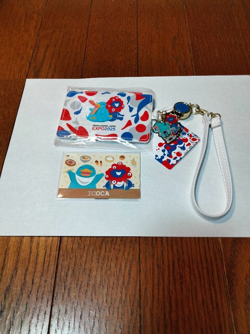 万博記念ICOCA合皮パスケース　イコちゃんミヤクミヤク