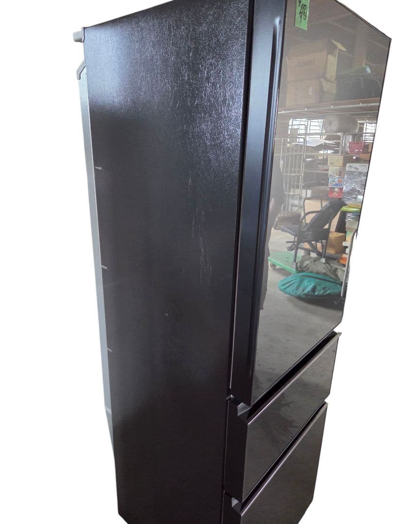 090906 三菱 ノンフロン冷凍冷蔵庫 MR-CG37G-H 2022年製