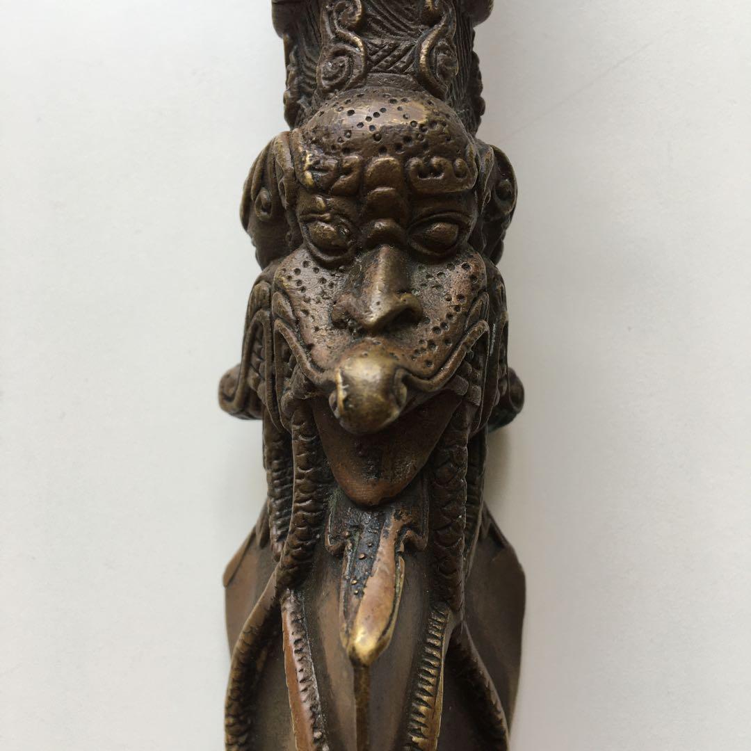 チベット密教法具 プルパ 独鈷杵 金剛厥 金剛杵 魔除け 馬頭菩薩 観音菩薩