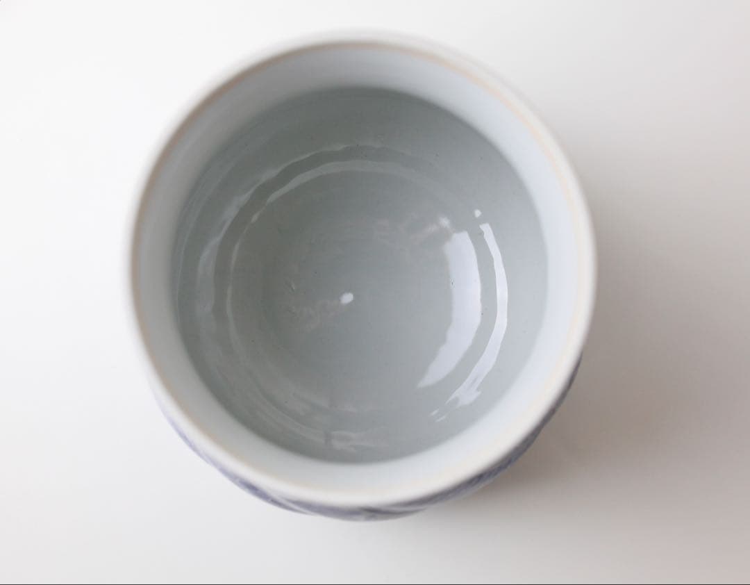 九谷焼　九谷寿楽　染付　祥瑞水指　茶道具　煎茶器　抹茶