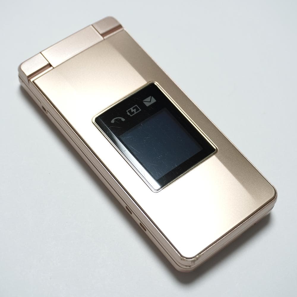 かんたん携帯10 807SH ゴールド SIMロック解除済 SD付 ソフトバンク