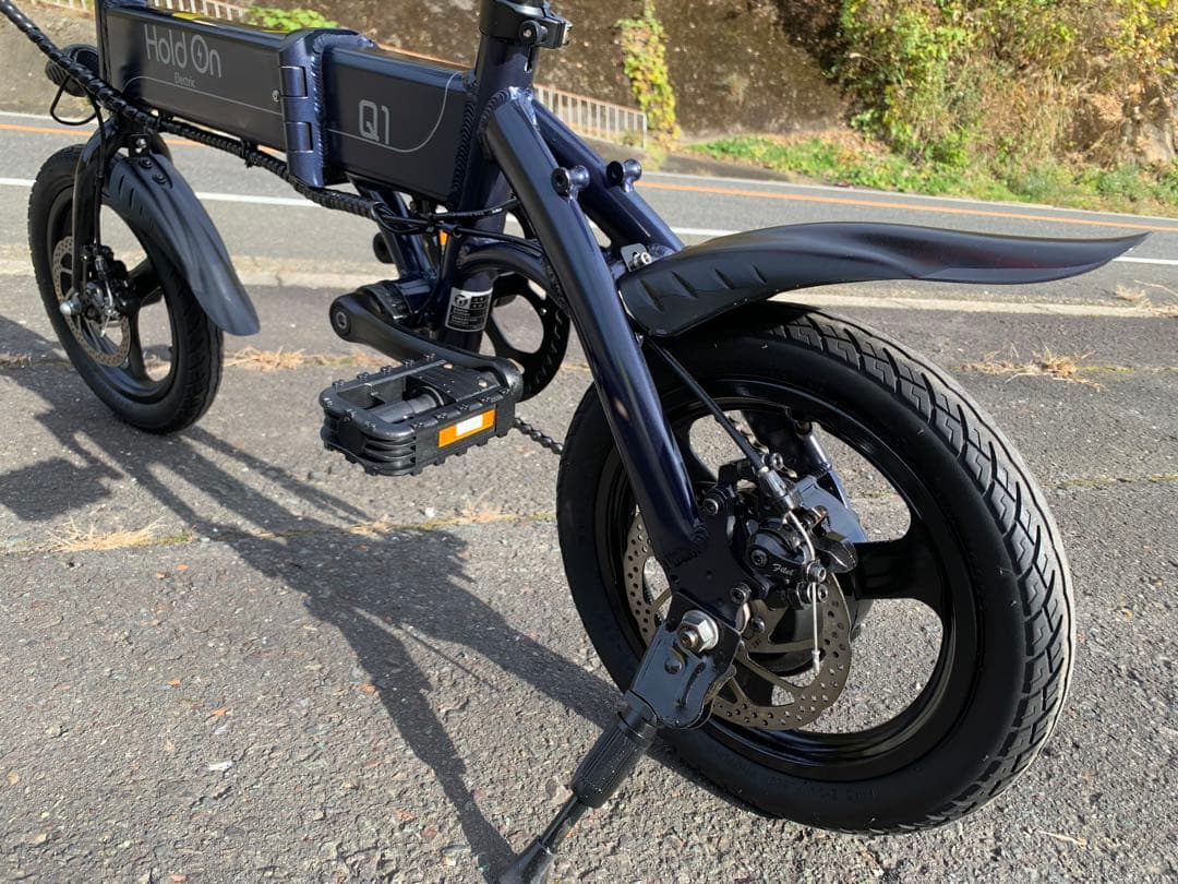 【動作確認済】送料無料 Hold Onディスク折りたたみ電動アシスト自転車 Q1