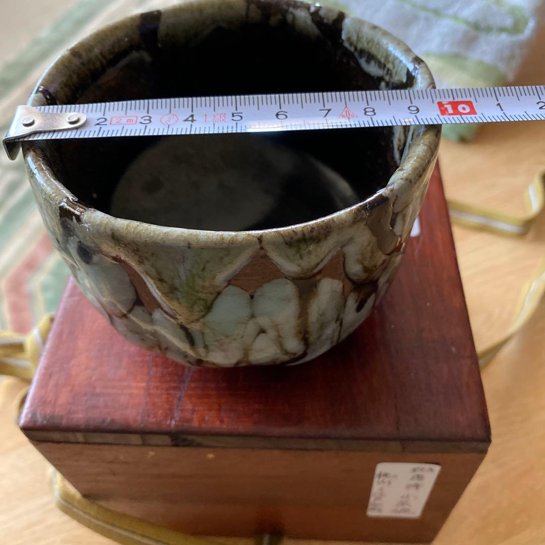 斑唐津　小服茶碗　桃山ー江戸初期　継ぎ有り