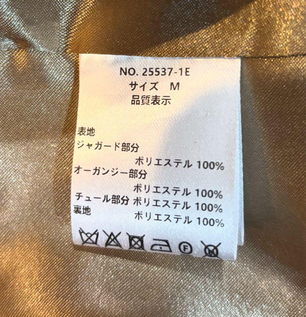 新品　DORRY DOLL フリルデザインドレス M結婚式　パーティ　ワンピース