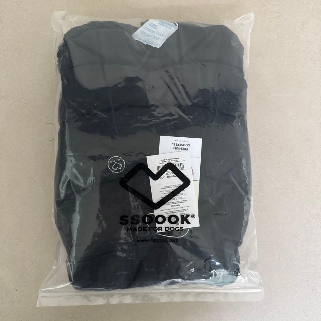 SSSOOK グースフィルダウンマント ブラック　Lサイズ