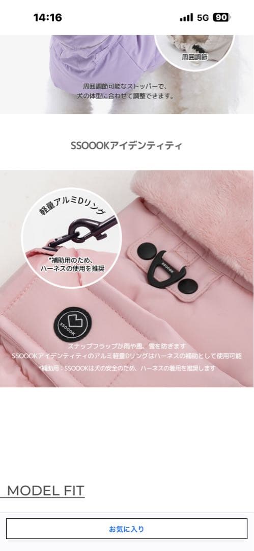 SSSOOK グースフィルダウンマント ブラック　Lサイズ