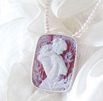 新品 良質レッドメノウ SILVER ペンダントブローチ 花束をあなたへ