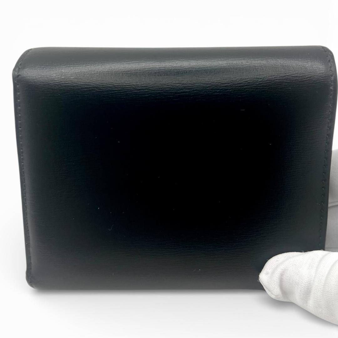 CELINE 3つ折り財布 フラップウォレット トリオンフ 黒