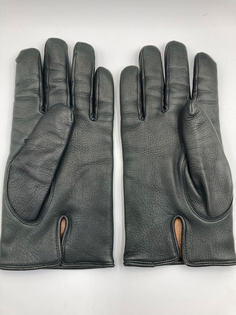 Chloé クロエ レザーグローブ 本革 手袋 ダークグレー 上品 高級感