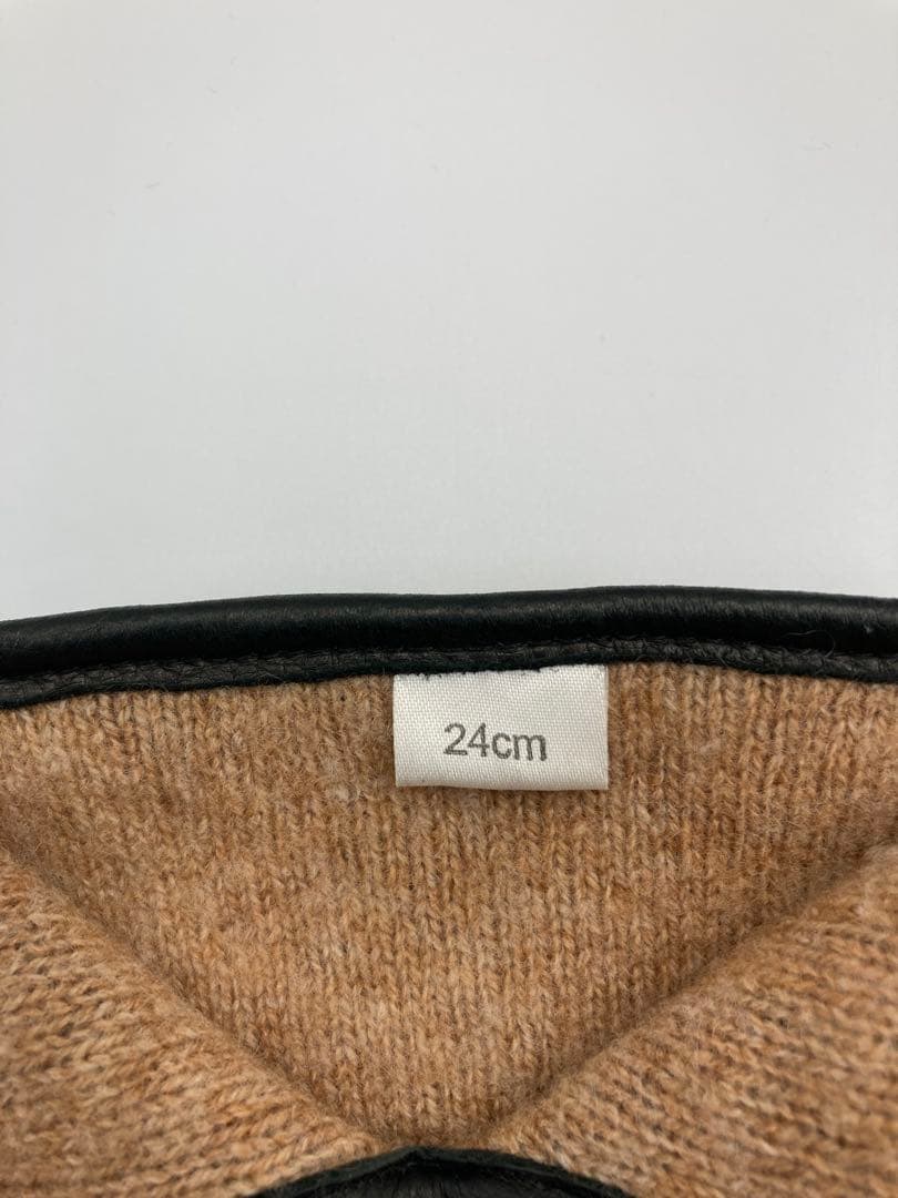 Chloé クロエ レザーグローブ 本革 手袋 ダークグレー 上品 高級感