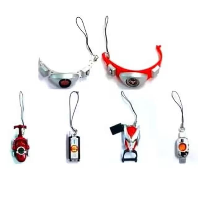 新品●バンダイ 仮面ライダーストラップギア 変身ベルト スイング 全6種セット