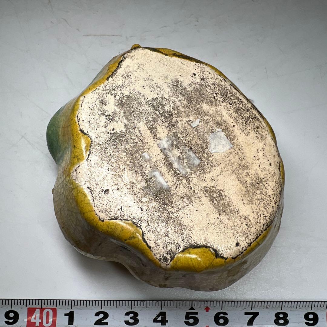 古代　中国　出来良　唐三彩水滴　幅約8㎝　東Y7-0522⭐︎2F