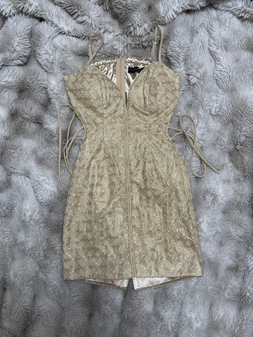 Robe de Fleurs バニラクリーン タイトドレス