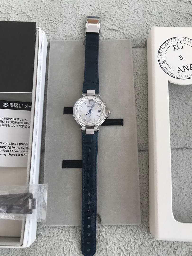 CITIZEN H240-T018220 腕時計 エコドライブ 純正レザーANA