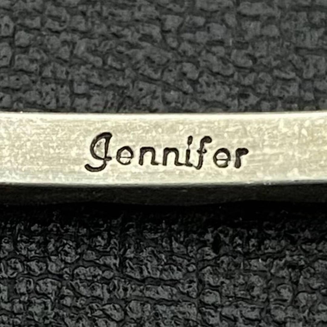 NAVAJO Jennifer Curtis シルバー スタンプワーク バングル