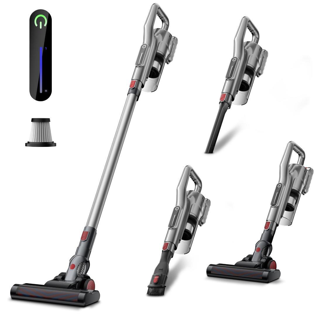 【1点限定】未使用新品 コードレス 掃除機 強力吸引 軽量 ライト付 サイクロン