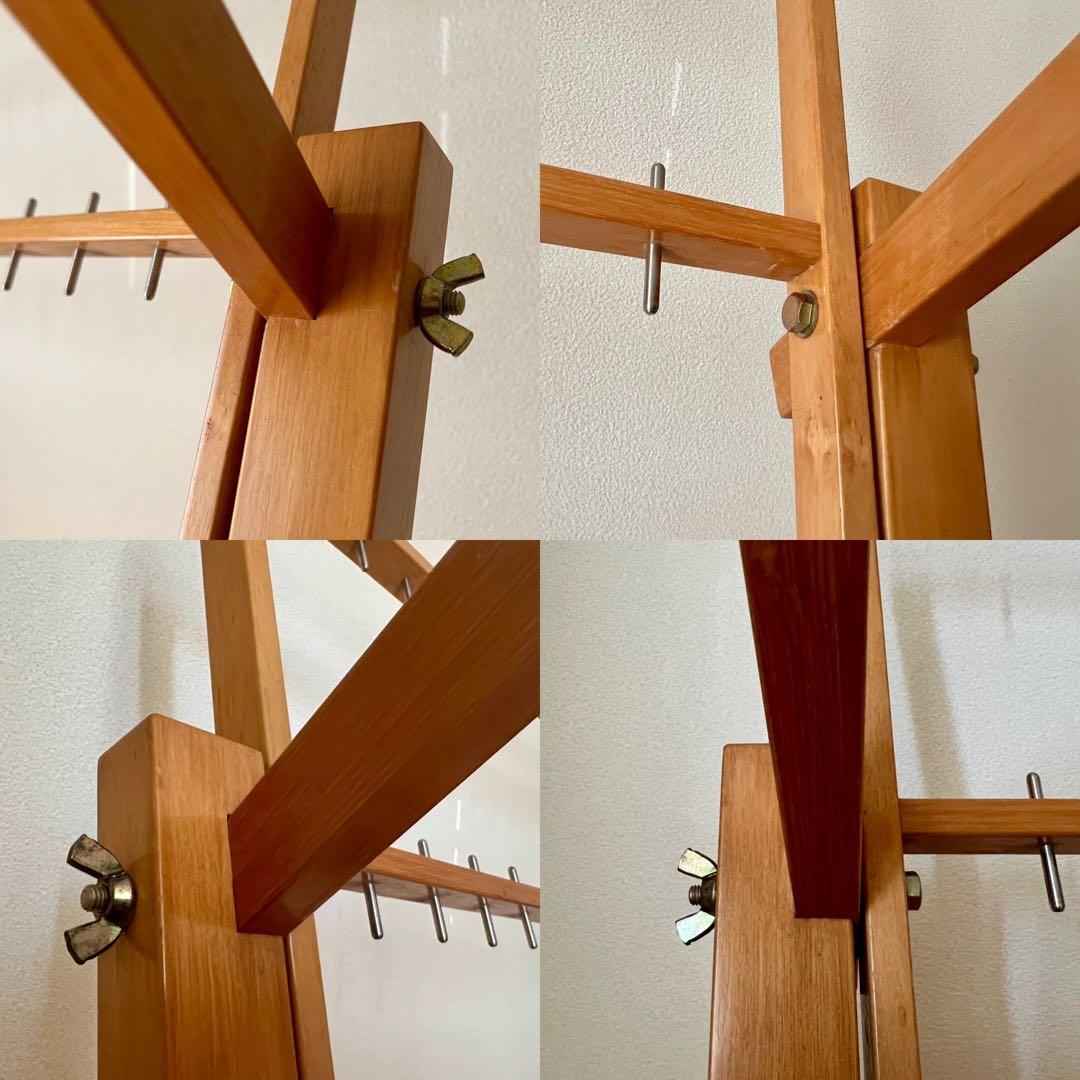 【整経台】東京手織機　整経台F-1号 +大管30本立て付き　中古　織物道具