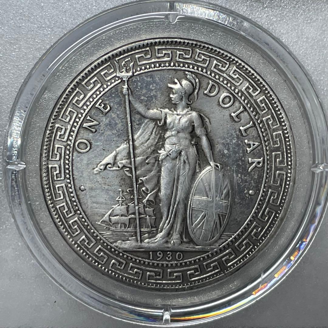 極美品！香港壹圓5枚セット イギリス領香港 ビクトリア女王 1ドル 貿易銀 海外