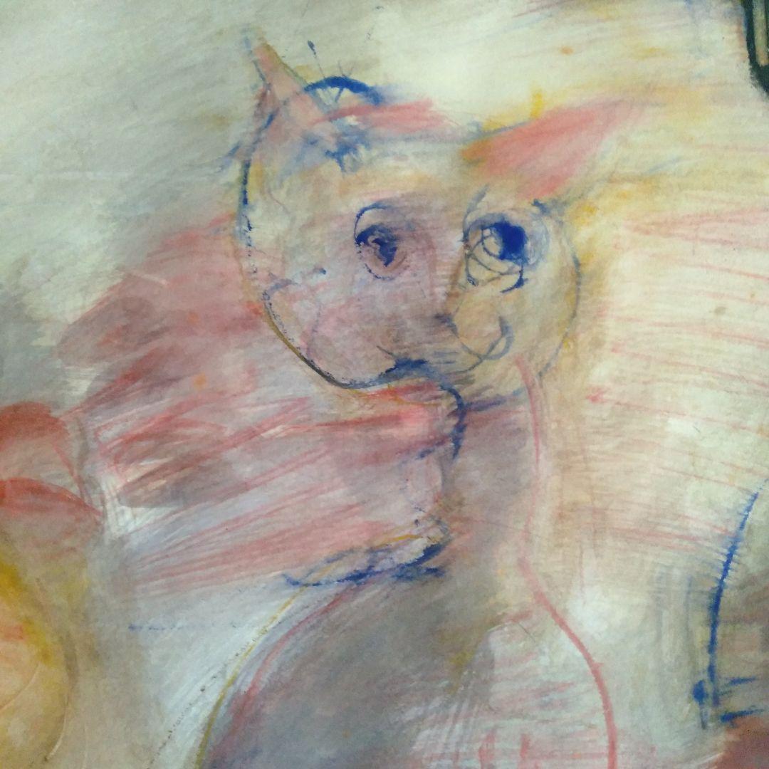 ロシア人作家の水彩画B　幻想的　抽象画　額無し