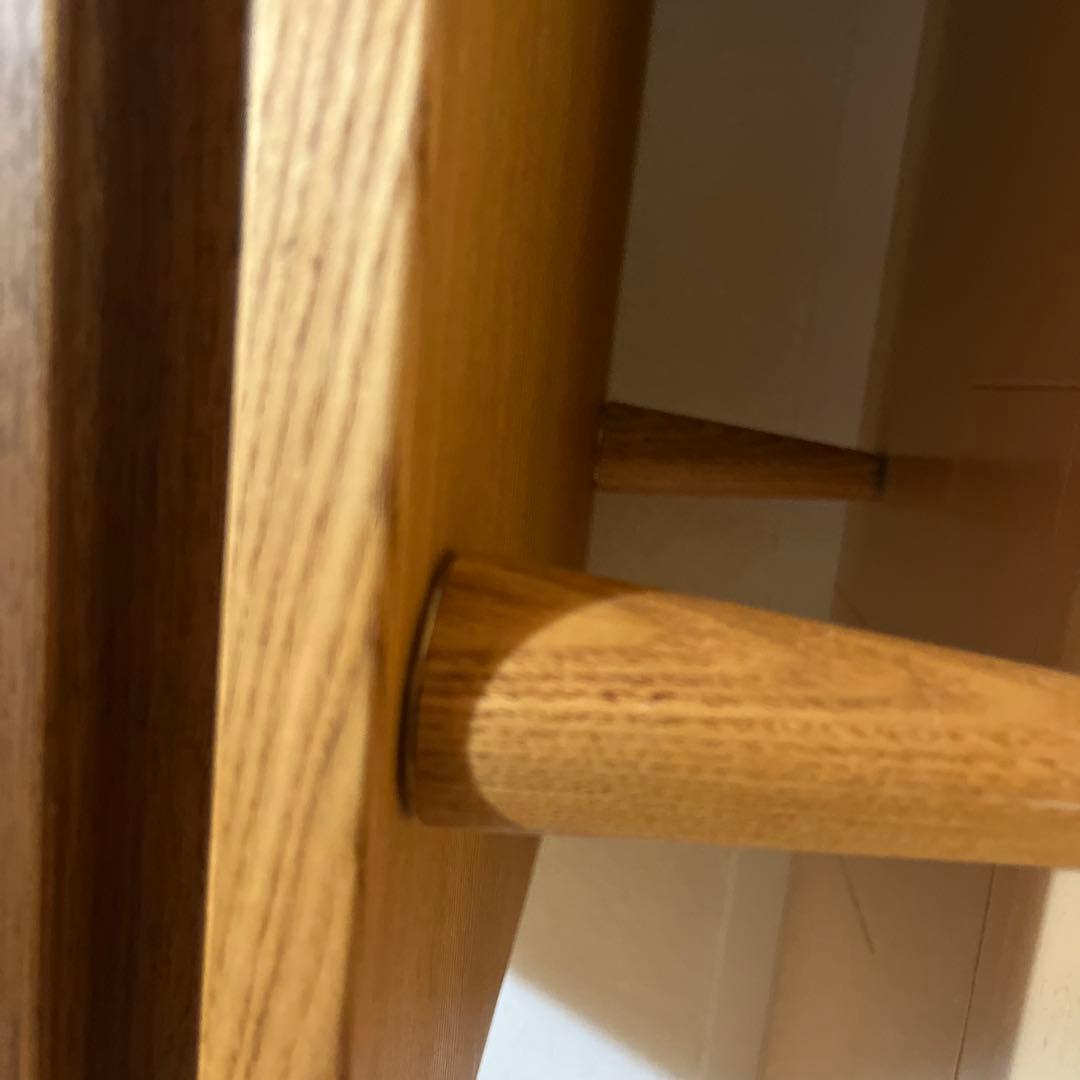 【美品】木製テレビボード モダンデザイン 125 北欧　無垢材