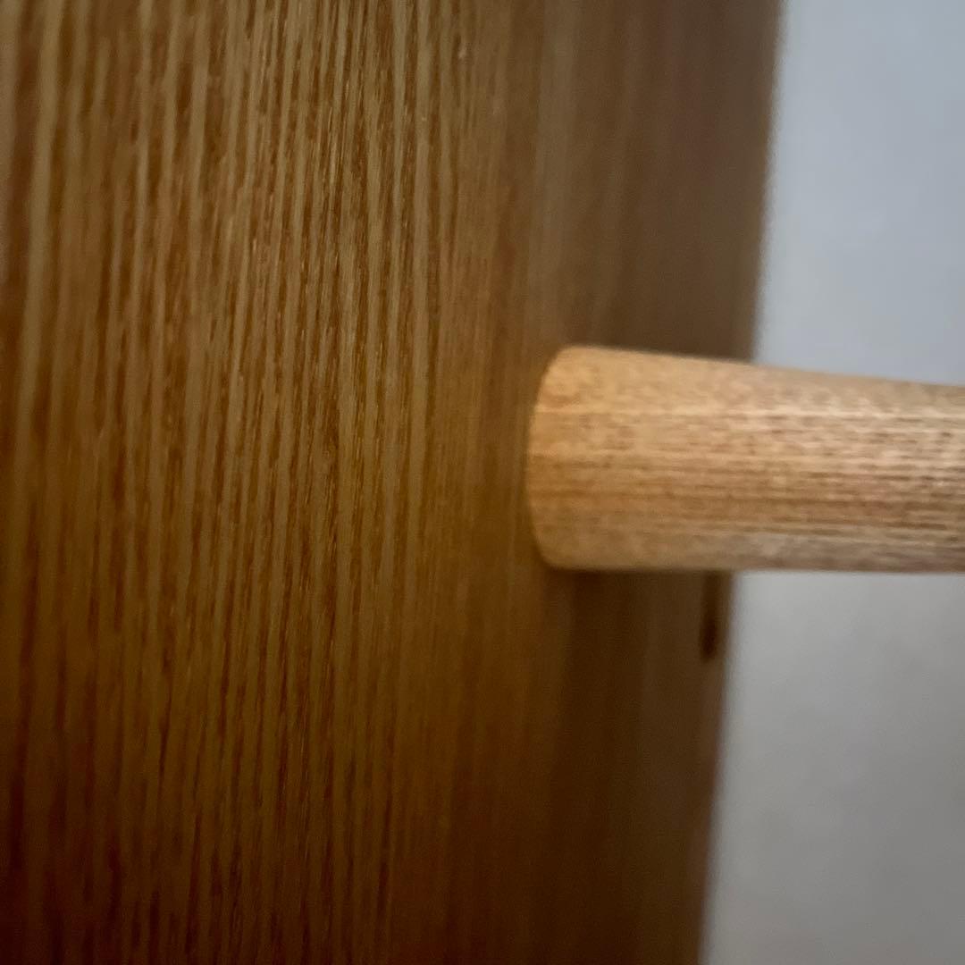 【美品】木製テレビボード モダンデザイン 125 北欧　無垢材