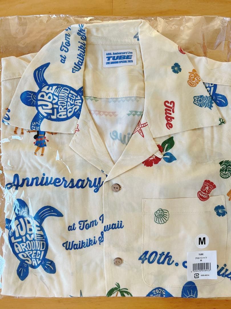 TUBE 40周年記念ハワイライブ アロハシャツ【M】
