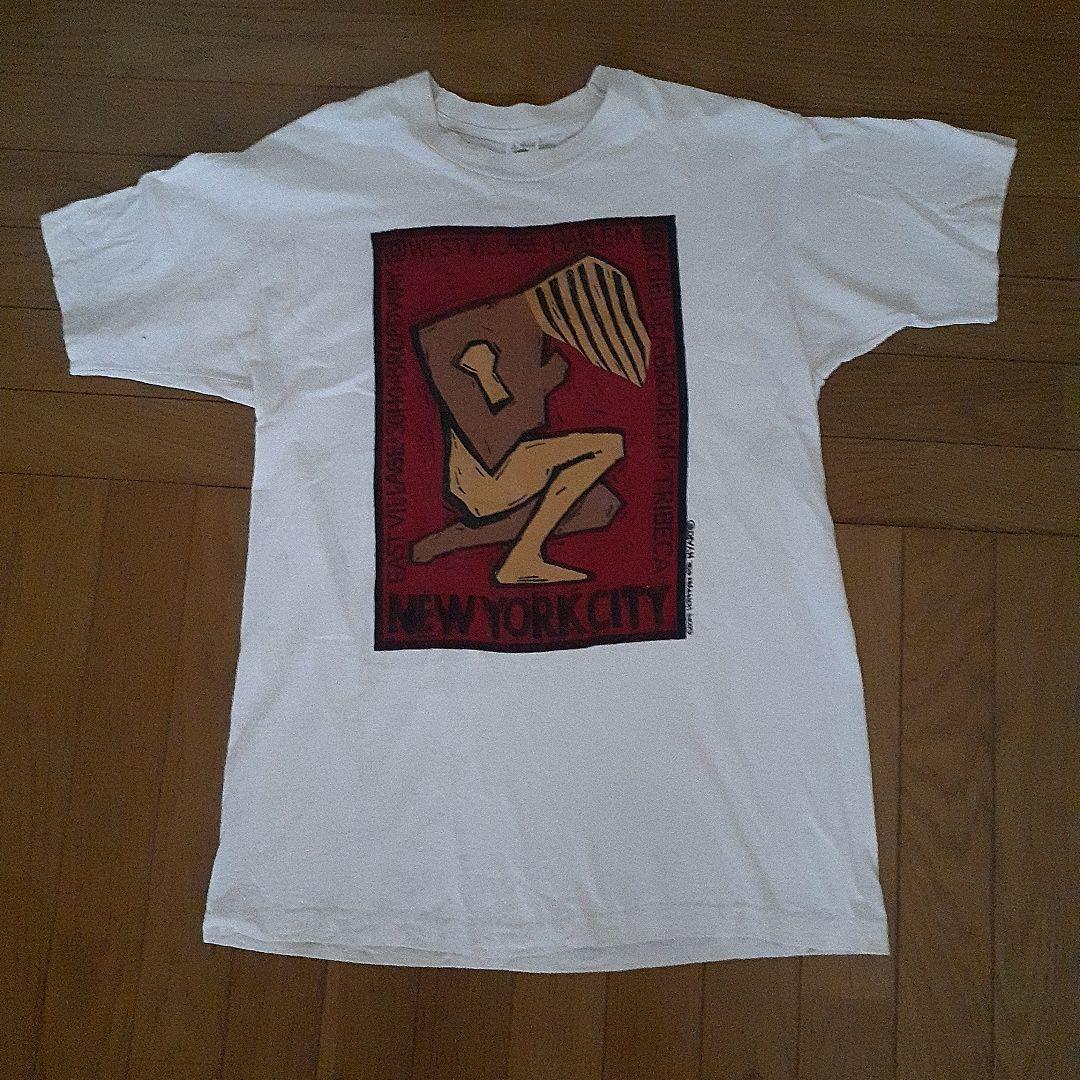 【80'USA ヴィンテージ‼️】アーティスティックプリントT　シング
