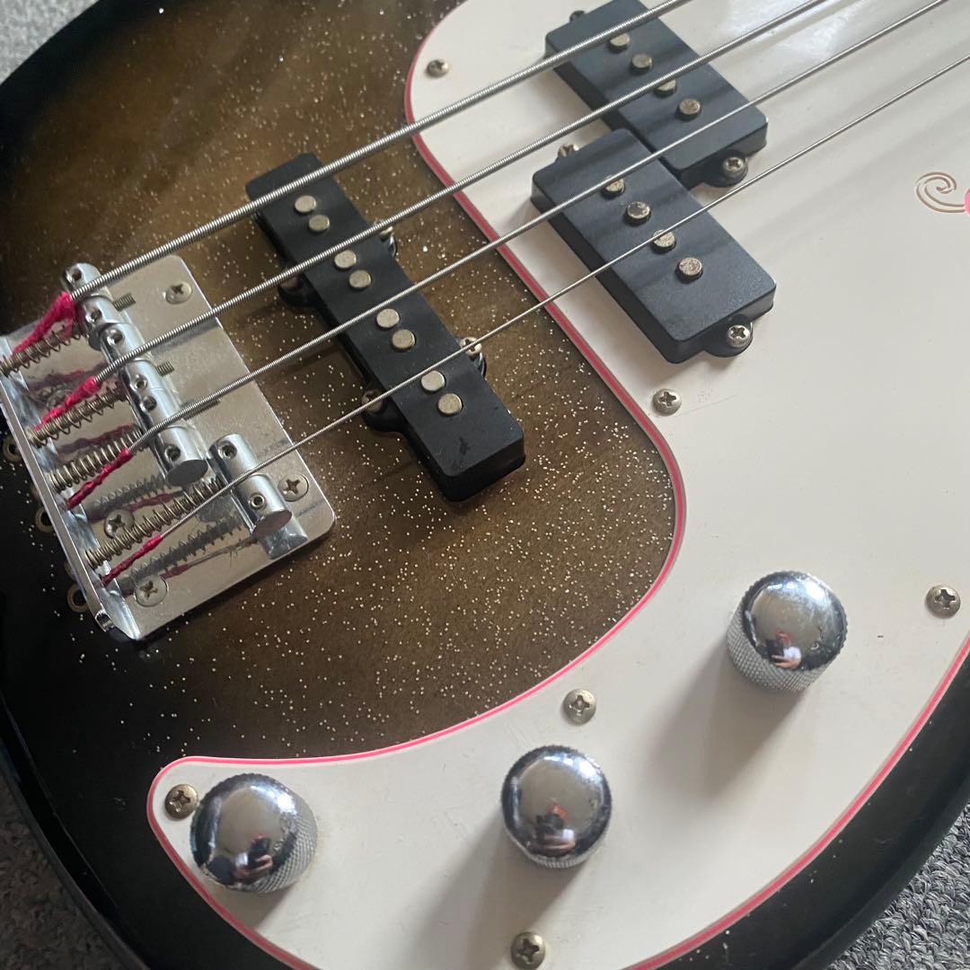 ジプシーローズ 女子向け 可愛い プレジャズベース ラメ入り ブラック・ブラウン