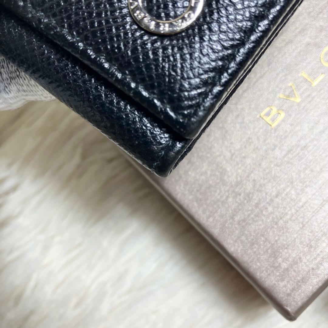 【美品】ブルガリ 6連キーケース ビーゼロワン レザーブラック FRID搭載