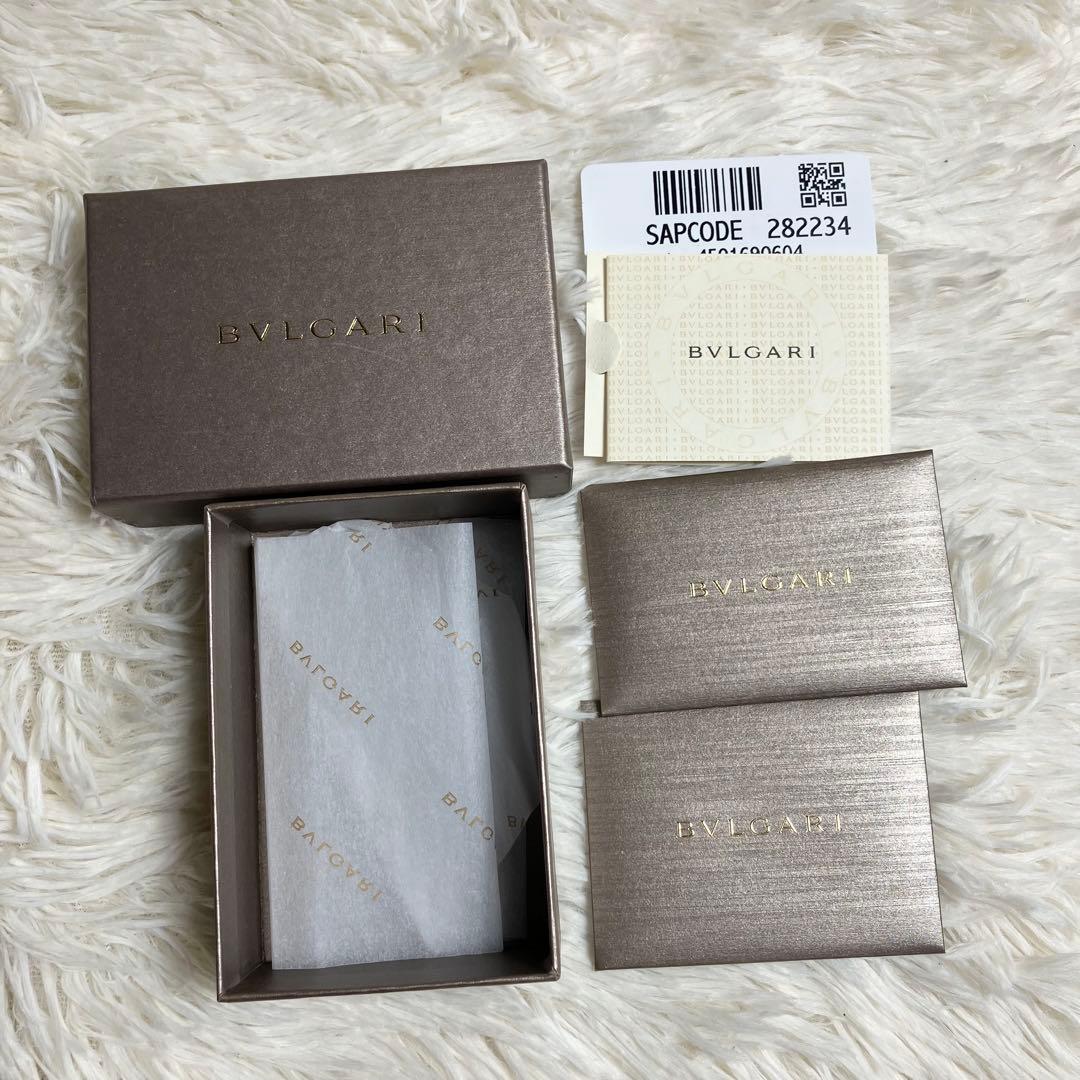 【美品】ブルガリ 6連キーケース ビーゼロワン レザーブラック FRID搭載