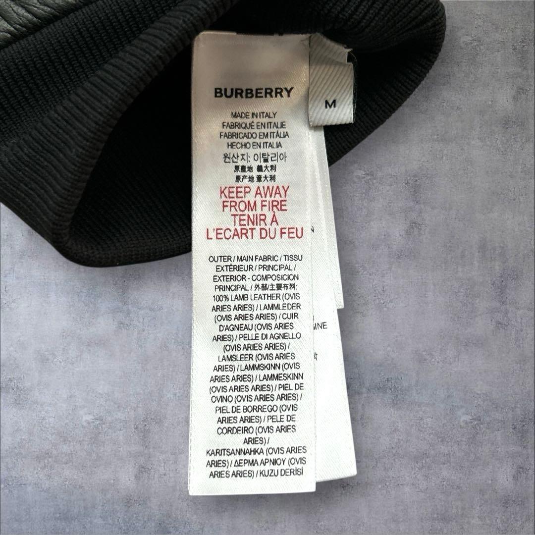 極美品　BURBERRYミトングローブ　オープンフィンガー　Mサイズ