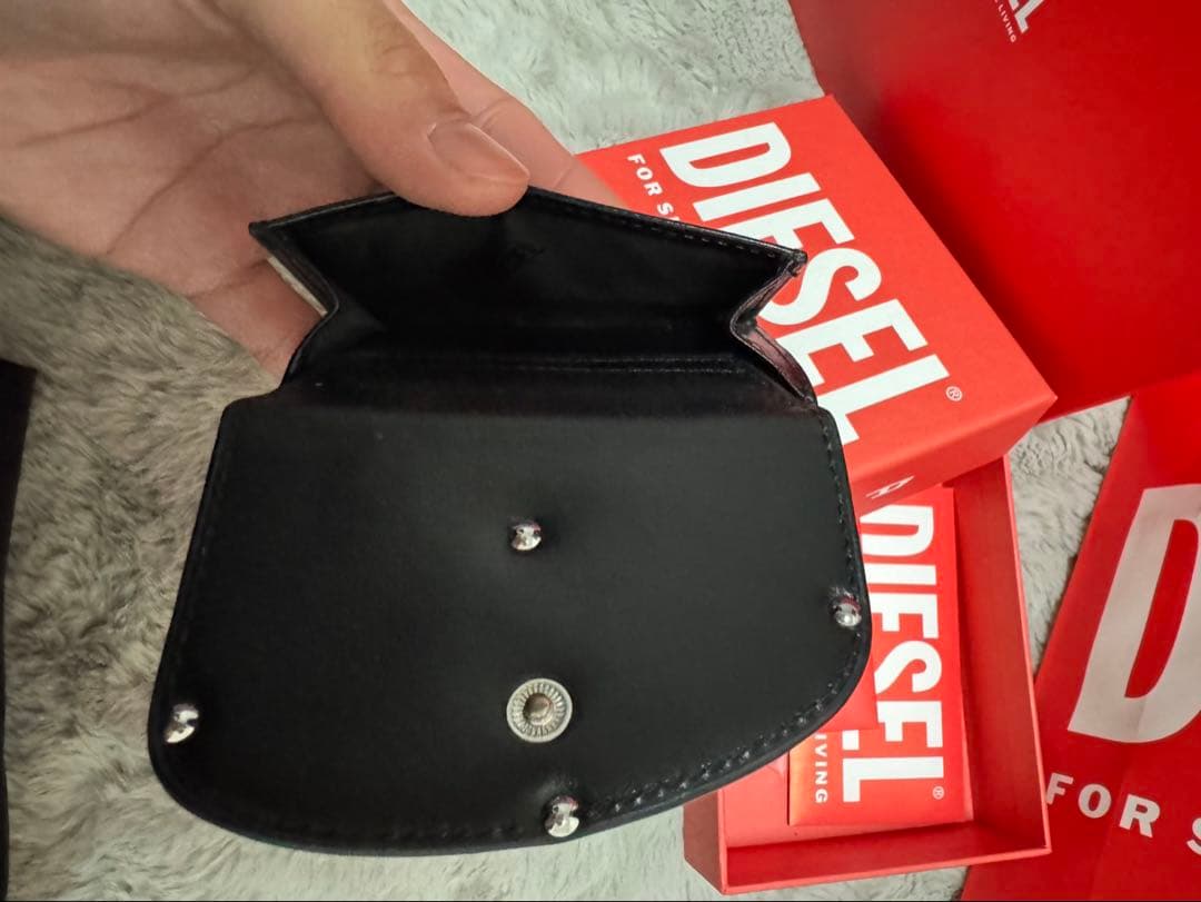 DIESEL 三つ折り財布 ブラック